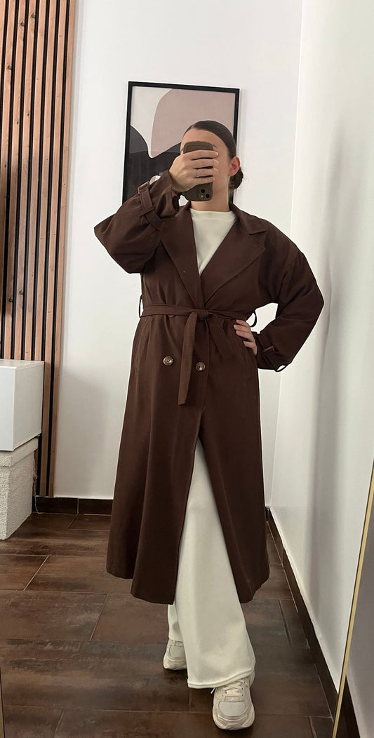 Trench JESSY Marron