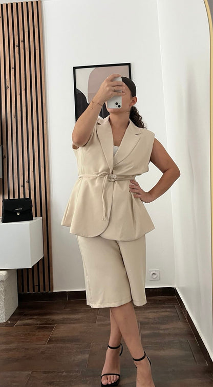 Ensemble Tailleur CLARA - Beige