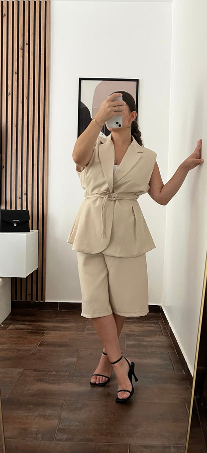 Ensemble Tailleur CLARA - Beige