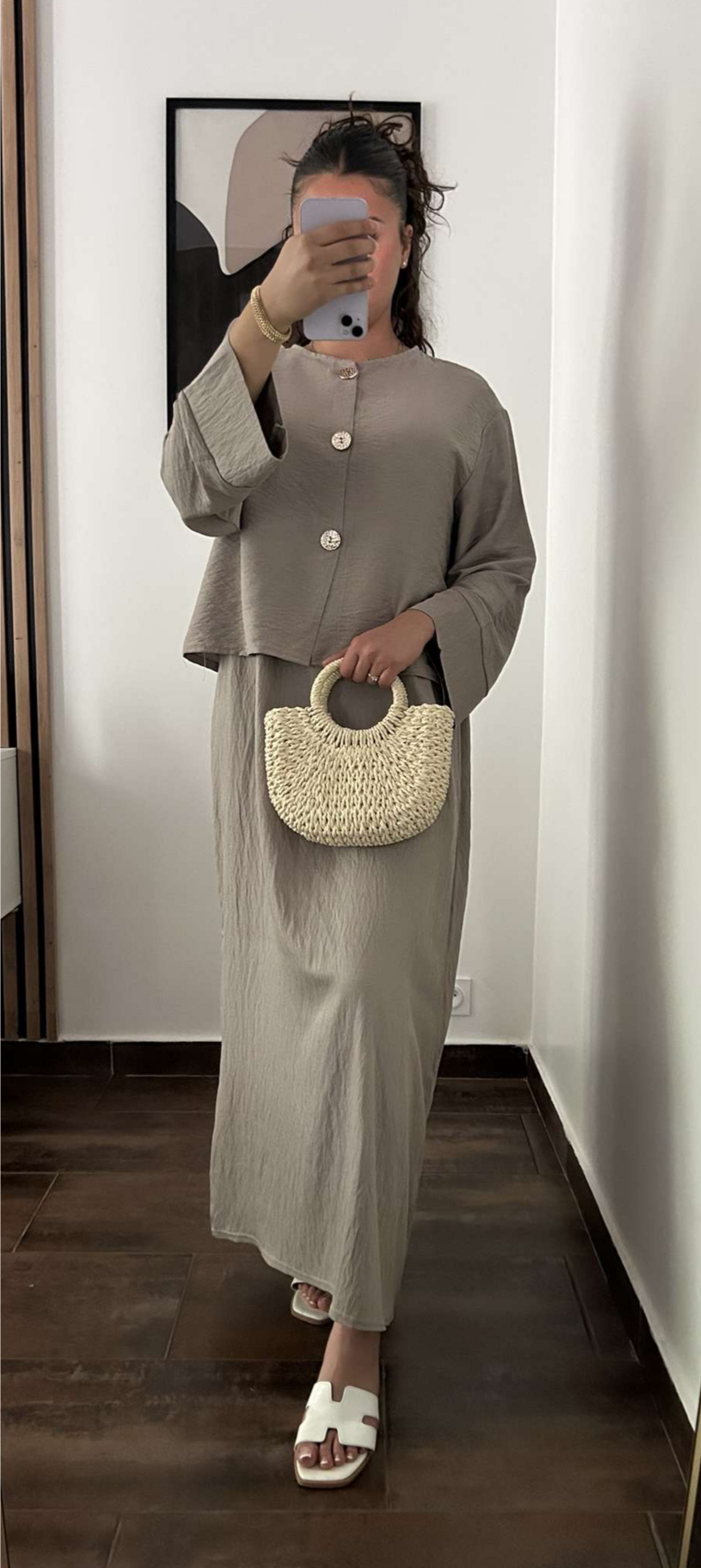 Ensemble JASMINE – Taupe Délicate
