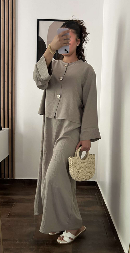 Ensemble JASMINE – Taupe Délicate