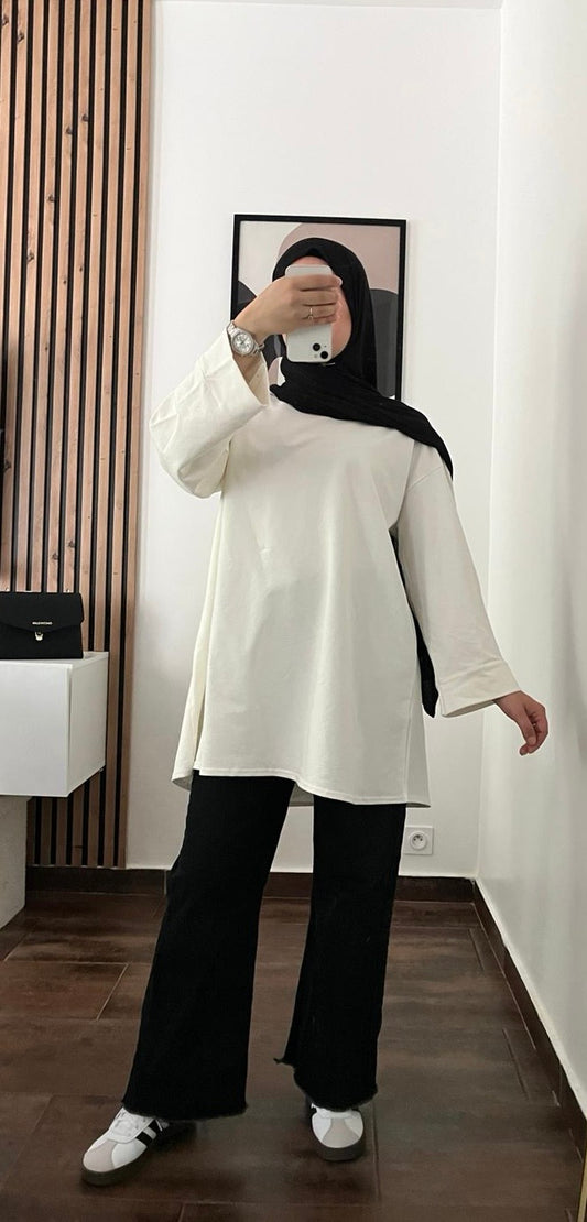 T-shirt Oversize LIA – Crème